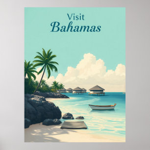 Vintage Bahamas Travel Poster