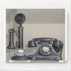 Vintage bakelite candlestick telephone mouse pad