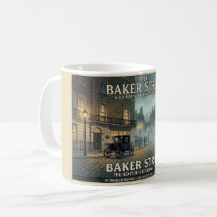 Vintage Baker Street London Travel Poster Coffee Mug