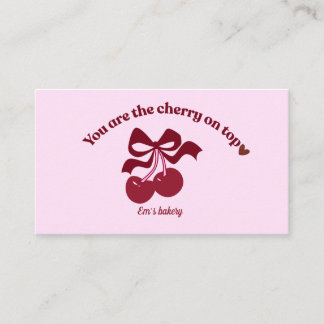 Vintage bakery business card