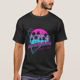 Vintage Bald Head Island Beach North Carolina Palm T-Shirt