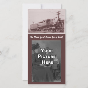 Vintage Baldwin Locomotive Photocard