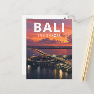 Vintage Bali Postcard – Bali Mandara Toll Road