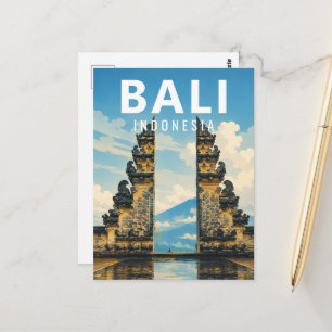 Vintage Bali Postcard – Lempuyang Gate of Heaven