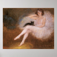 Vintage Ballerina Poster