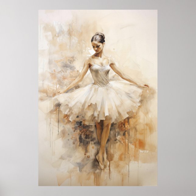 Vintage Ballerina Poster (Front)