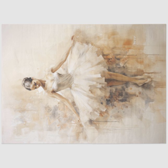 Vintage Ballerina Tissue Paper (Front)