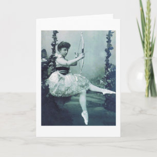 Vintage Ballerina with Cupid's Bow, Card
