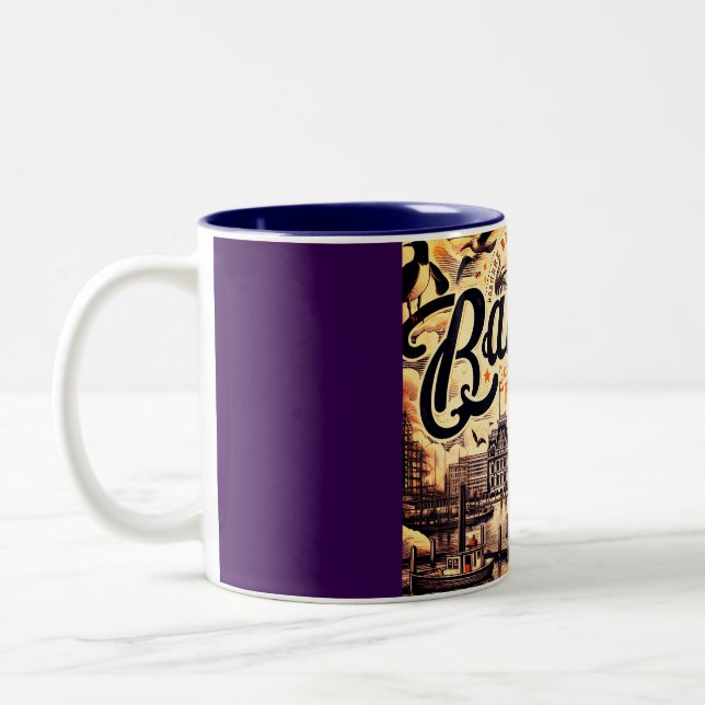  Vintage Baltimore Harbor Mug (Gauche)