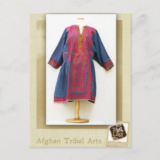 Vintage Baluchi Dress Postcard