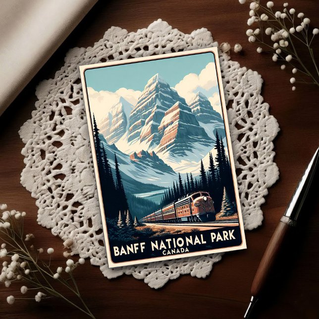 Vintage Banff National Park Canada Travel Postcard (Creator Uploaded)