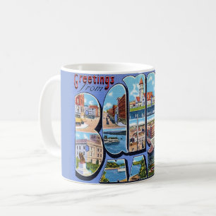 Vintage Bangor Maine Greetings Mug