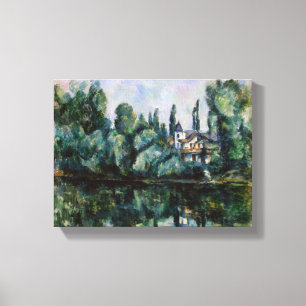 Vintage Banks of the Marne by Paul Cezanne Canvas Print