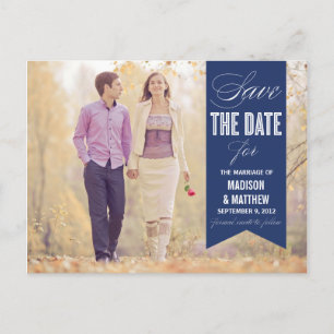 VINTAGE BANNER SAVE THE DATE ANNOUNCEMENT