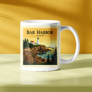 Vintage Bar Harbour Maine Coffee Mug