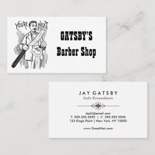 Vintage Barber / Hair Stylist Business Card