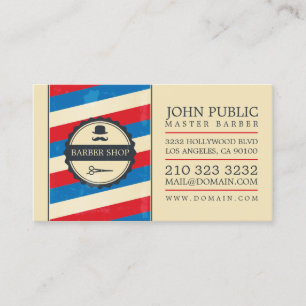 Vintage Barber Shop Business Card