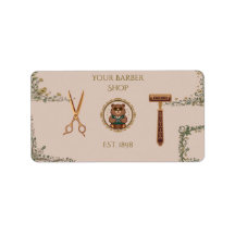Vintage Barber Shop Business Cards