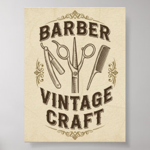 Vintage Barber Shop Poster