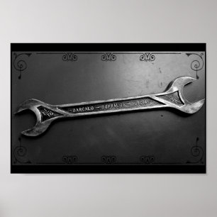 Vintage Barcalo Buffalo Wrench USA Tools Poster