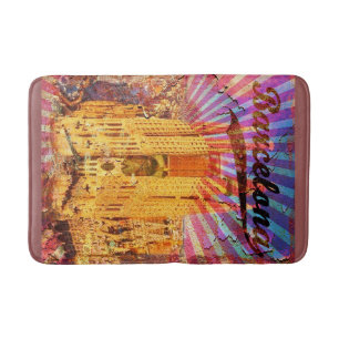 Vintage Barcelona Bath Mat