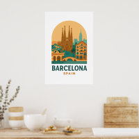 Vintage Barcelona Spain Travel – Sagrada Familia