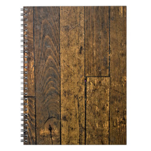 Vintage Bare Wood Panel Notebook