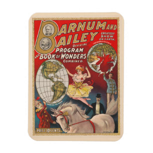 Vintage Barnum And Bailey Program Cover Magnet