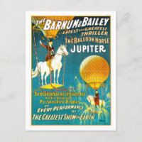Vintage Barnum & Bailey Circus Ad - Balloon Horse