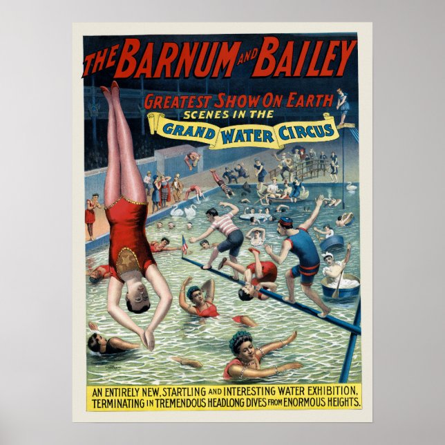 Vintage Barnum & Bailey Circus Poster (Front)
