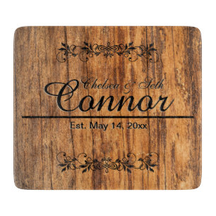 Vintage Barnwood Design   DIY Text Cutting Board