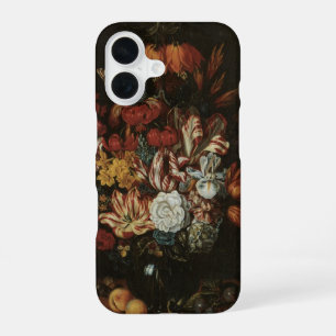 Vintage Baroque, Floral Still Life Flowers in Vase iPhone 16 Case