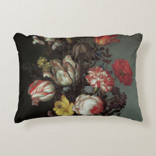 Vintage Baroque Flowers by Balthasar van der Ast Accent Pillow