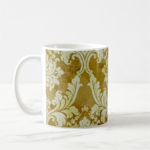 Vintage baroque ornament seamless pattern coffee mug