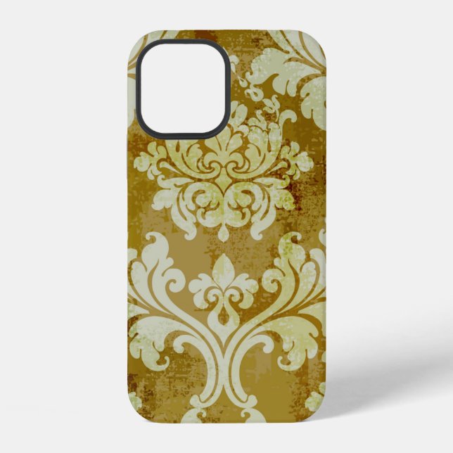 Vintage baroque ornament seamless pattern iPhone case (Back)