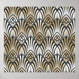 Vintage Baroque: Ornamental Seamless Pattern Poster