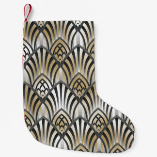 Vintage Baroque: Ornamental Seamless Pattern Small Christmas Stocking