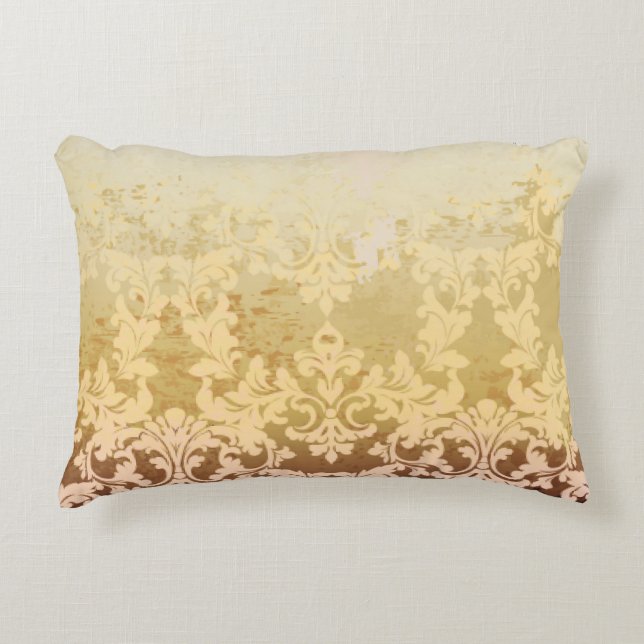 Vintage baroque pattern, ornamental luxury. accent pillow (Front)