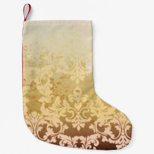 Vintage baroque pattern, ornamental luxury. small christmas stocking