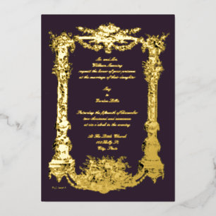 Vintage Baroque Rococo Pedestal Frame Wedding