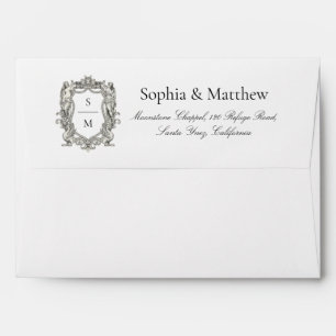 Vintage Baroque Statue Fine Art Renaissance Envelope