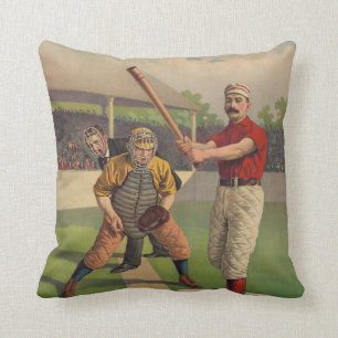 Vintage Baseball American MoJo Pillow