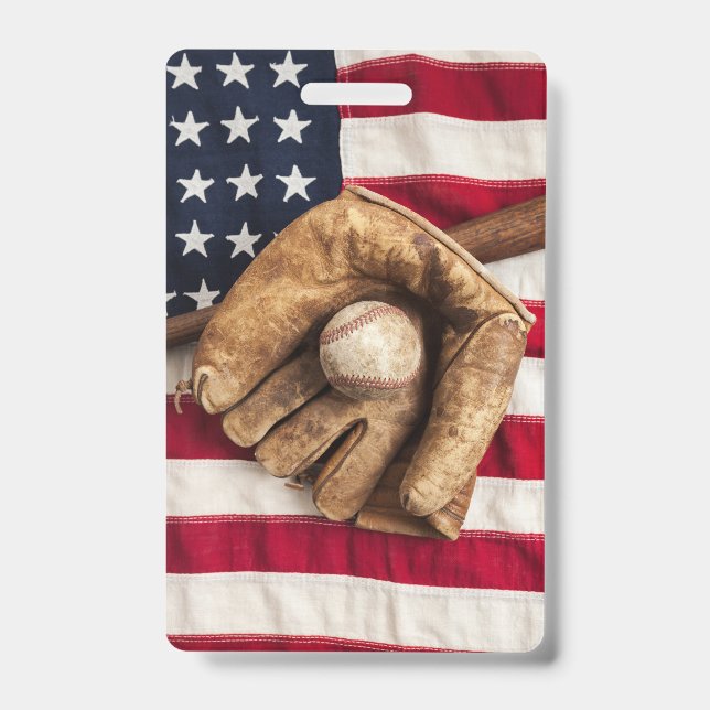 Vintage Baseball Badge (Front)