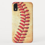 Vintage baseball ball iPhone XR case<br><div class="desc">Vintage baseball ball</div>