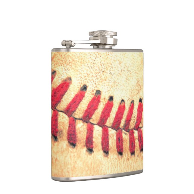 Vintage baseball ball hip flask (Right)