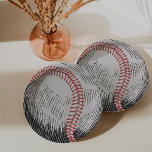 Vintage Baseball Birthday Paper Plate<br><div class="desc">Step up to the plate and celebrate in classic style with these Vintage Baseball Birthday Paper Plates—perfect for your all-star party! Featuring a timeless baseball design with bold red stitching and rustic sketch-style detailing, these plates bring nostalgic ballpark charm to any birthday celebration. Whether you're planning a rookie of the...</div>