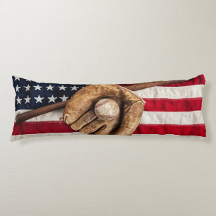 Vintage Baseball Body Pillow