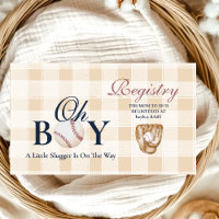 Vintage Baseball Boys Baby Shower Registry