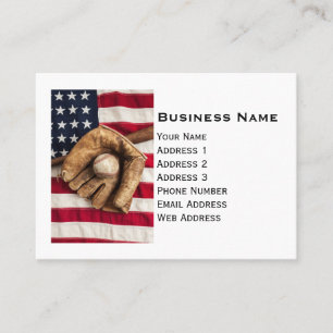 Vintage Baseball Business Card