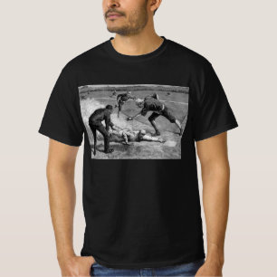Vintage Baseball by Thure De Thulstrup, 1885 T-Shirt
